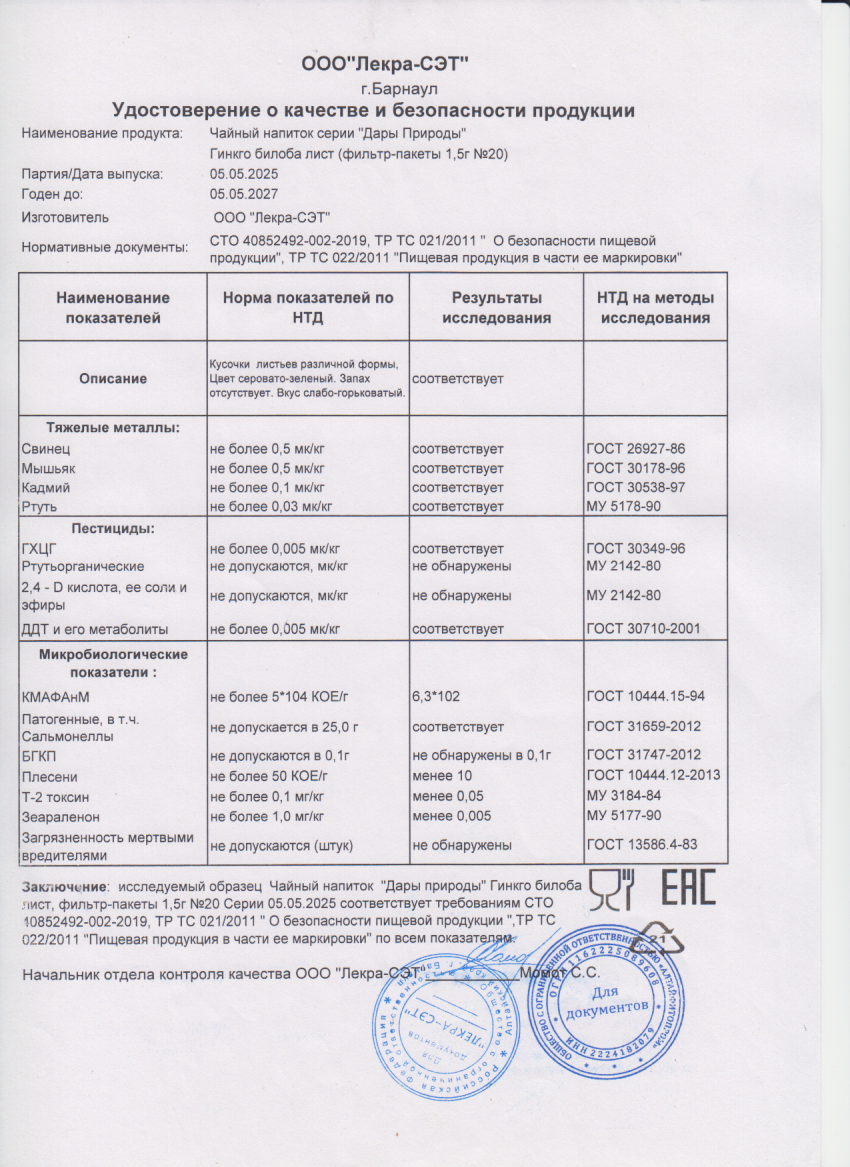 Паспорт №052025